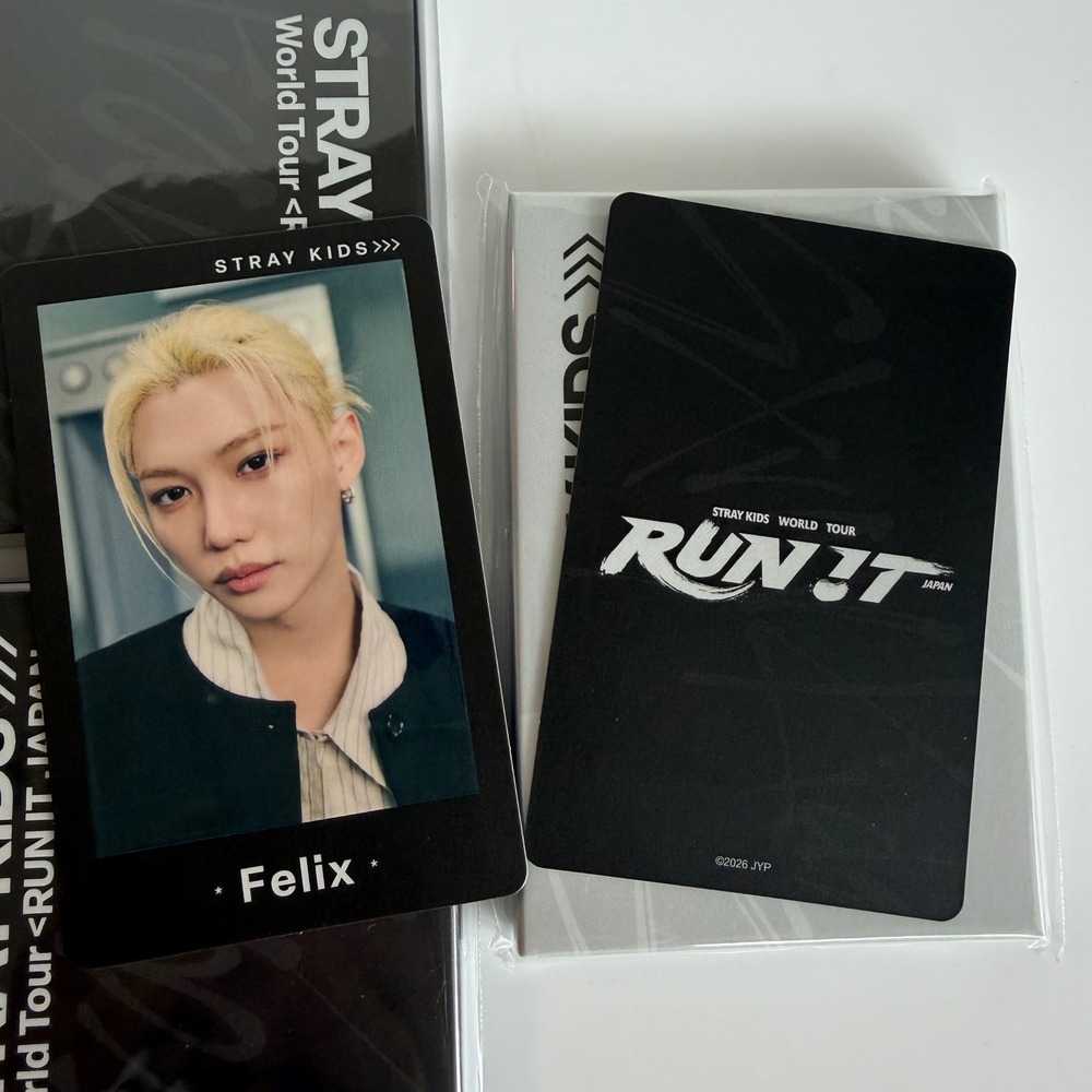 STRAY KIDS FELIX Run It Japan World Tour Photo Card
